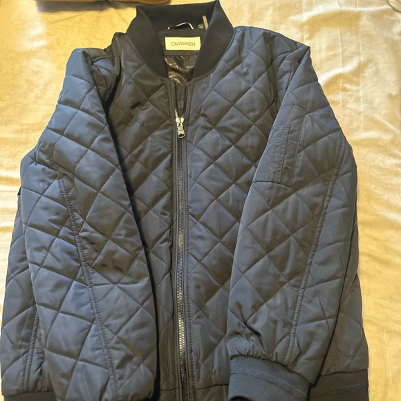 Calvin Klein Other - Calvin Klein Dark Blue Quilted Jacket